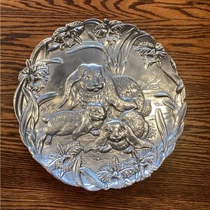 Arthur Court Bunny Silver 12 inch Plate